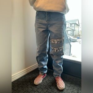 Vintage Topaz denim with film strip design